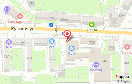 Магазин бижутерии Бижу в Советском районе на карте