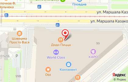 Развлекательный центр Планета игр на метро Автово на карте