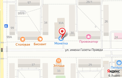 Мясная лавка в Правобережном районе на карте