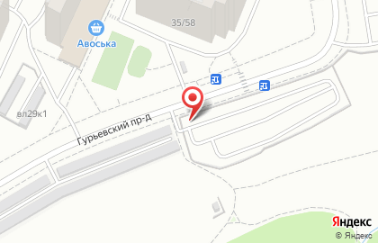 Автостоянка Мгса в Южном Орехово-Борисово на карте