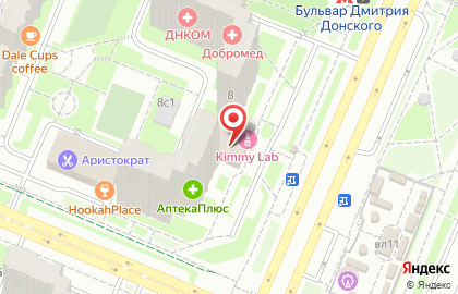 Компания Копикс на бульваре Дмитрия Донского на карте