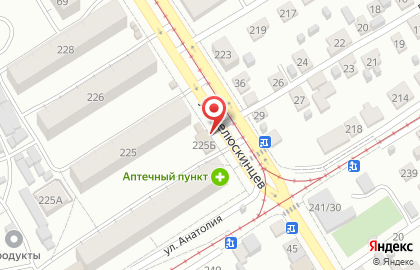 Продуктовый магазин Островок в Центральном районе на карте