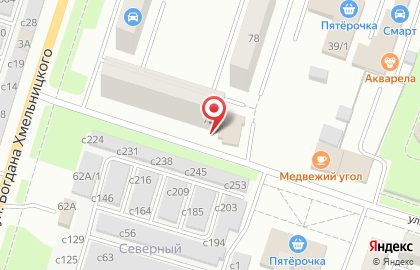 Парикмахерская Шик на улице Богдана Хмельницкого на карте