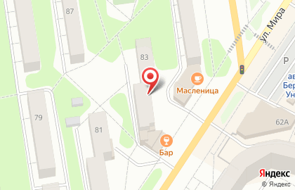 Фирменный магазин обуви Rieker на улице Мира на карте