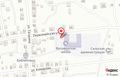 Ватаженская основная общеобразовательная школа на карте
