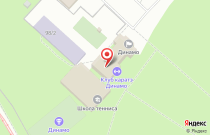 Динамо на улице Коммуны на карте