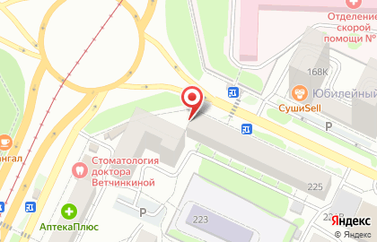 Продуктовый супермаркет Марка на улице Юрина, 225 на карте