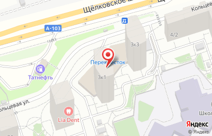 Перекресток в Балашихе на карте