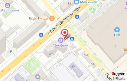 СберБанк России на Пензенской улице на карте