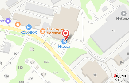Магазин автозапчастей iXORA на Деловой улице на карте