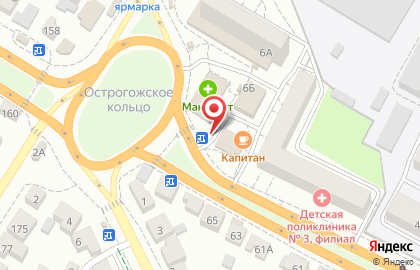 Киоск по продаже фастфудной продукции на улице Матросова на карте
