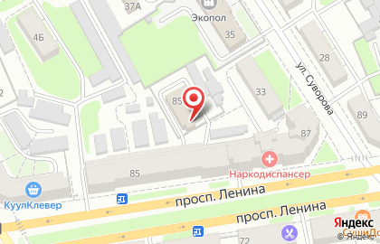 Интек на проспекте Ленина на карте