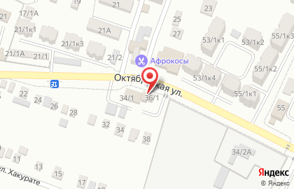 Автокомплекс 777 на Октябрьской улице на карте