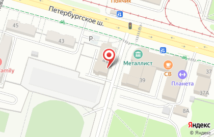 Пожарная часть №19 на Петербургском шоссе на карте