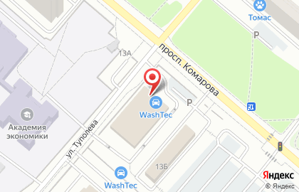 Автомойка WashTec в Кировском районе на карте