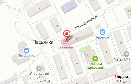 Парикмахерская Светлана на Молодёжной улице на карте