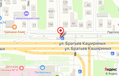 Продуктовый магазин в Челябинске на карте