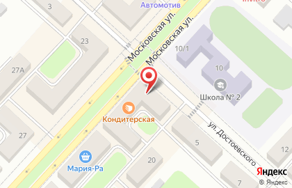Участковый пункт полиции, опорный пункт на Московской улице на карте