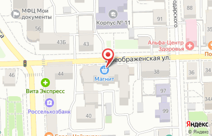 Улей на Преображенской улице на карте