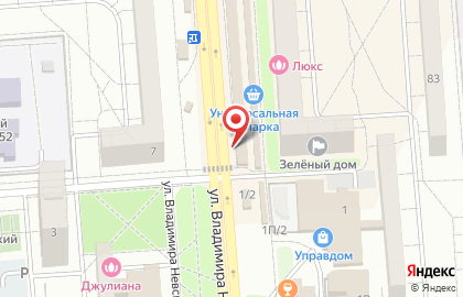 Киоск фастфудной продукции на улице Владимира Невского на карте