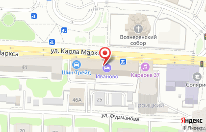 Гостиница Иваново в Иваново на карте
