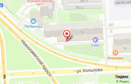 Банкомат СберБанк на улице Копылова, 76 на карте