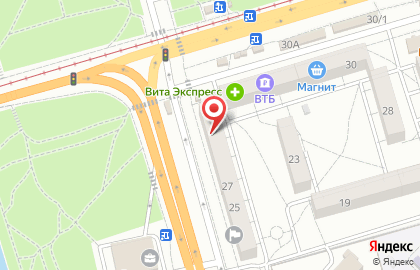 Волгоградский филиал Банкомат, КБ Центр-инвест на улице Фадеева на карте