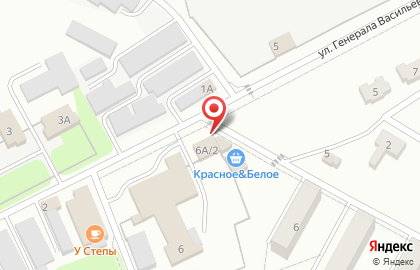 Крошка енот на улице Генерала Васильева на карте