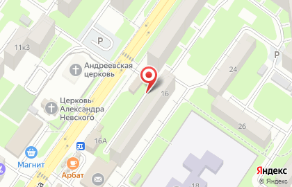 Любимый на улице Петра Алексеева на карте