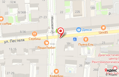Продуктовый магазин Ле Фрут в Центральном районе на карте