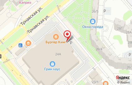 Ресторан быстрого питания Subway на Трнавской улице на карте