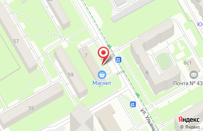 Гипермаркет Магнит в Ульяновске на карте