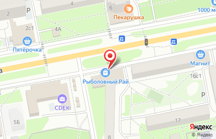 Магазин товаров для спорта и отдыха Рыболовный Рай в Интернациональном микрорайоне на карте