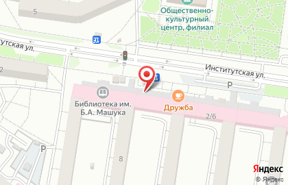 Фотостудия Фокус на Институтской улице на карте