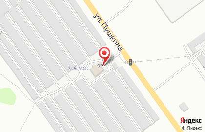 Гаражный кооператив Космос на улице Пушкина на карте