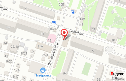 Аптека Будь здоров на улице Туполева на карте