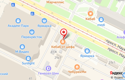 Кафе в Санкт-Петербурге на карте