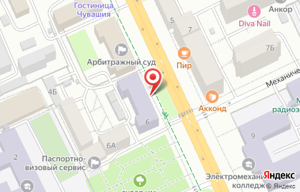 Чувашский государственный университет им. И.Н. Ульянова в Чебоксарах на карте