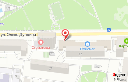 Фабрика Окон торгово-сервисная оконная компания на улице Олеко Дундича на карте