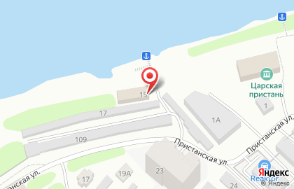 Причал №1 на Пристанской улице на карте