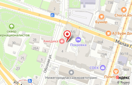 Консалтинговая компания Бизнес-контакт НН в Нижегородском районе на карте