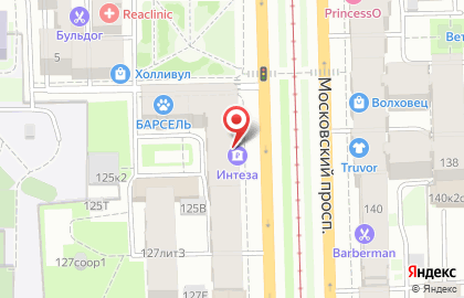 Банк Интеза в Санкт-Петербурге на карте