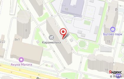 Парикмахерская на ул. Бутово парк жк, 9 на карте