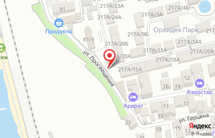 Столовая на ул. Просвещения, 79а на карте