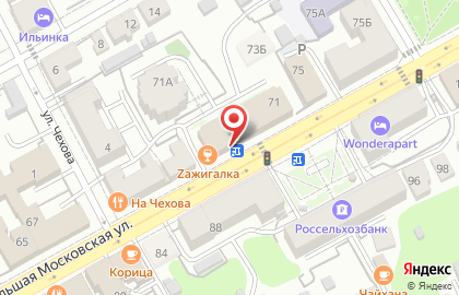 Банкомат Русфинанс Банк на Большой Московской улице на карте