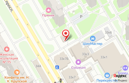 Магазин овощей и фруктов на Комендантском проспекте, 33 на карте