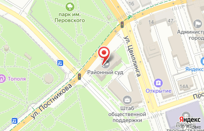 Ленинский районный суд в Оренбурге на карте