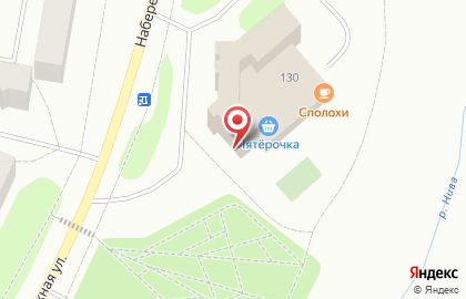 Универсам Пятёрочка на Набережной улице на карте