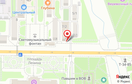 Банкомат ПримСоцБанк на площади Ленина на карте