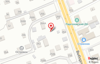 Радуга, Изостудия дк Парголовский на карте